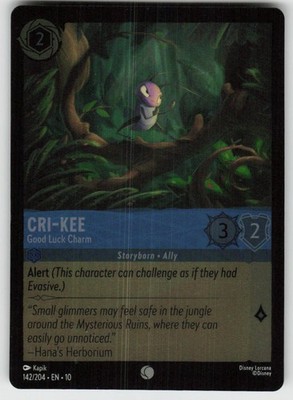 GGC - 12 Cold Foil Cri-Kee - Good Luck Charm 142/204 Common Whispers in the Well
