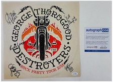 George Thorogood & The Destroyers Signed Album Cover Poster Flat ACOA