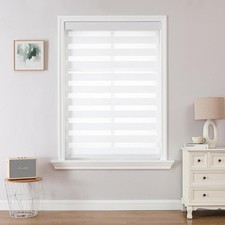 Joydeco Cordless Zebra Blinds (Pro), Dual Layer Light Control Zebra Blinds 40x75