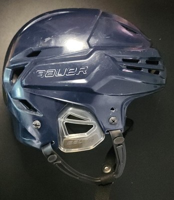 Bauer REAKT 95 Ice Hockey Helmet Size Medium Blue Used