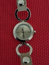 Boxed Marks & Spencer Ladies Round Face Watch Beige Strap Working Order