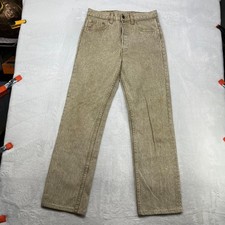 Vintage Levi's 501 Button Fly Jeans Men's Acid Wash Beige Denim Pockets - 29X30