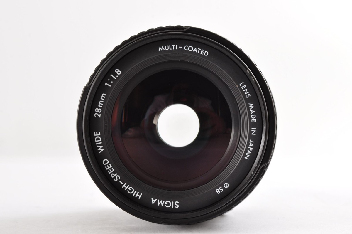 【動確良品】Sigma HIGH SPEED WIDE 28mm F1.8 αA Sigma High-Speed Wide 28mm F/1.8 Aspherical II ZEN | LENS-DB.COM