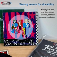 100 Vinyl 45 RPM 7" Record Poly Outer Sleeves 2 Mil New 1 Pack, Clear