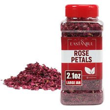 Dried Rose Petals, 2.1Oz, Premium Edible Rose Petals, Dried Flower for Herbal Te