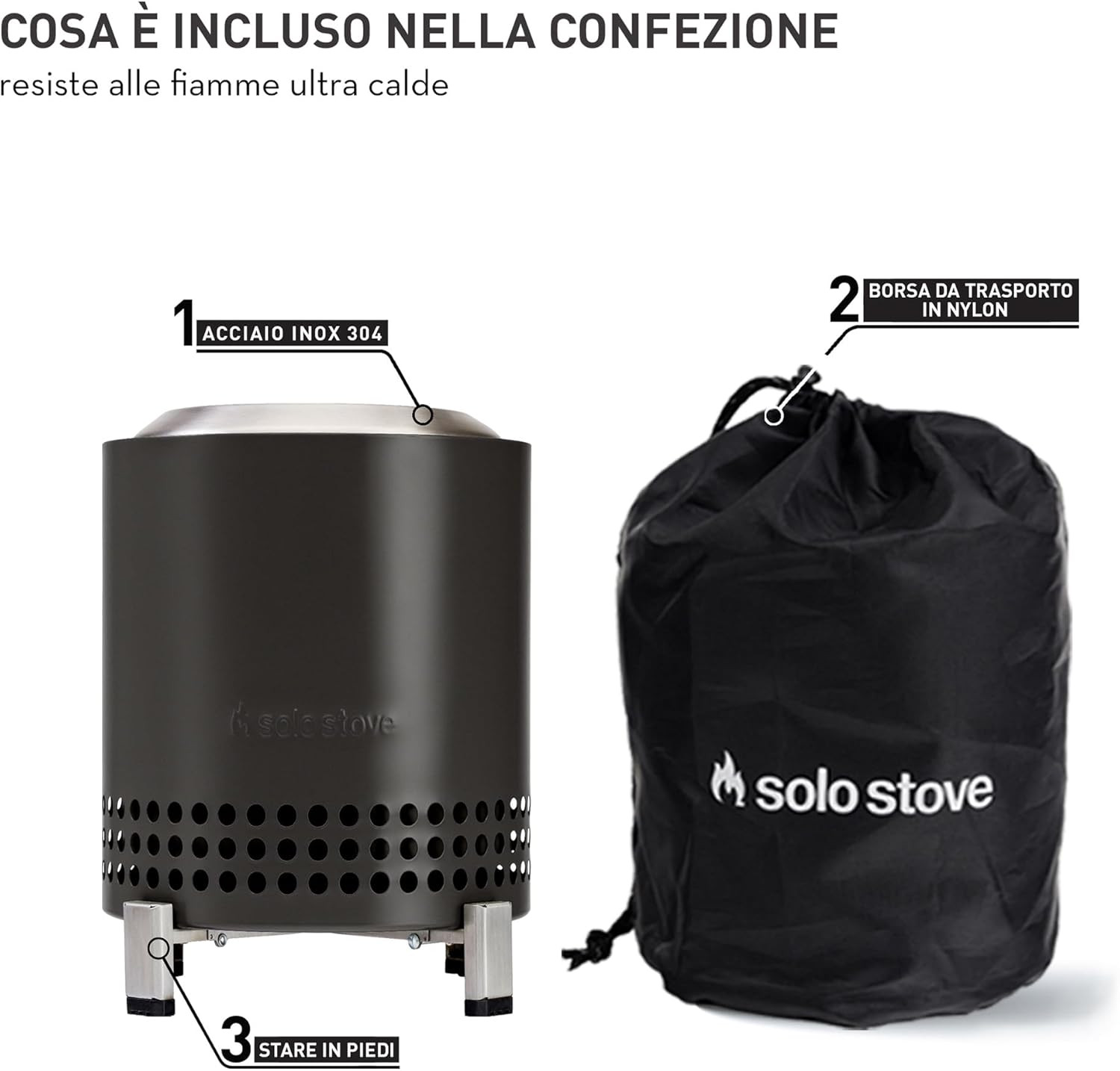 Solo Stove Mesa Braciere Esterno Sicuro per Legno e Pellet - 3