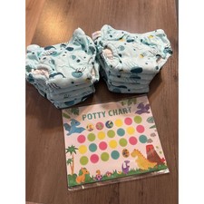 UpAiry Potty Training Underwear XL Blue Whale Jellyfish 10 Pack Reward Chart