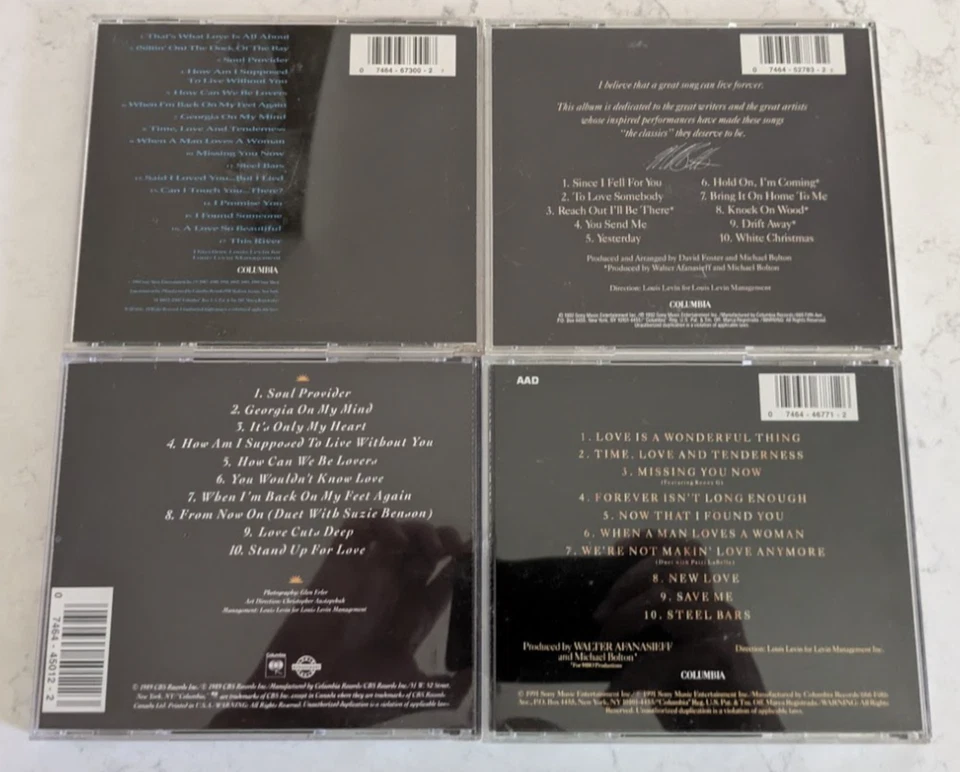 Michael Bolton: Lot of 4 Audio CDs Foto 2 de 3