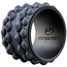 Best FitBeast Back Roller Wheel Foam Roller - Targeted Muscle for Deep Tissue