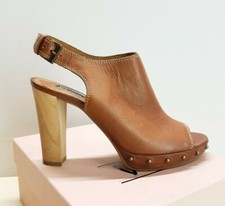 249) Luxus Designer VIC Matie Schuhe Sandalen Leder Gr.39,5  189€ NEU braun 