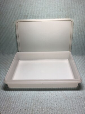 Tupperware Large Snack N Stor Rectangle Container #290-2 w/ Lid NEVER ...