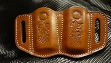 DOUBLE LEATHER MAG POUCH FOR 1911 SINGLE STACK MAGAZINES
