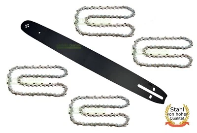 PERFEKTGARTEN 45cm 1,5 0,325" 72 TG Schwert +4X Kette für Parkside PBKS53A1, PBKS53A2, BKS53B3
