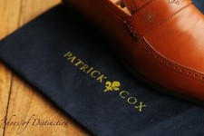 Patrick Cox Tan Brown Leather Brogue Shoes Loafers Men's UK 8 US 9 EU 42