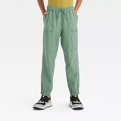 Boys' Lined Cargo Pants - All in Motion North Green M