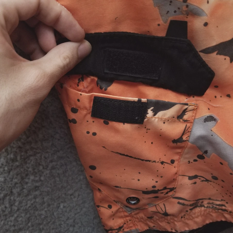 Maui and Sons Men's 28 Shark Orange Board Shorts Swimwear 28" 8.75" 12" - Image 2 of 4