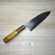 Japanese knife, Deba, #636 used,  steel, made in Japan 165/315mm 297g