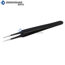  5 MICRO TWEEZERS PROFESSIONAL TWEEZER EXCELLENT TOOL MULTI PURPOSE Black