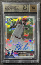 2018 TOPPS BOWMAN CHROME McKENZIE MILLS ATOMIC AUTO BGS PHILLIES 66/100