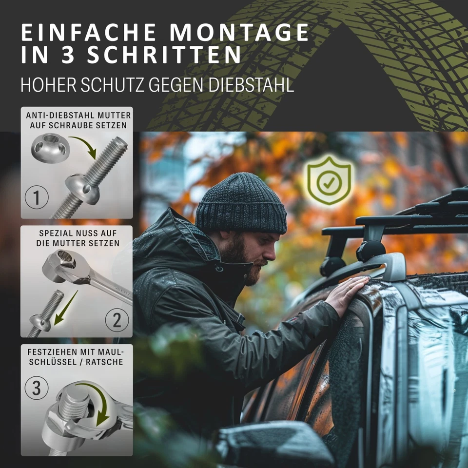 EDELSTAHL Anti-Diebstahl Muttern Sicherheitsmutter "Stern" V2A M6 M8 M10 M12 - Bild 3 von 4