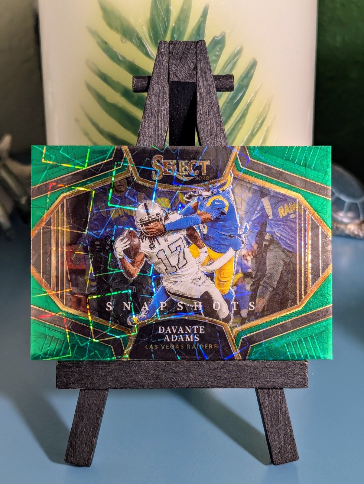 2022 Panini Select Davante Adams Snapshots Green Velocity #2/5 Las Vegas Raiders