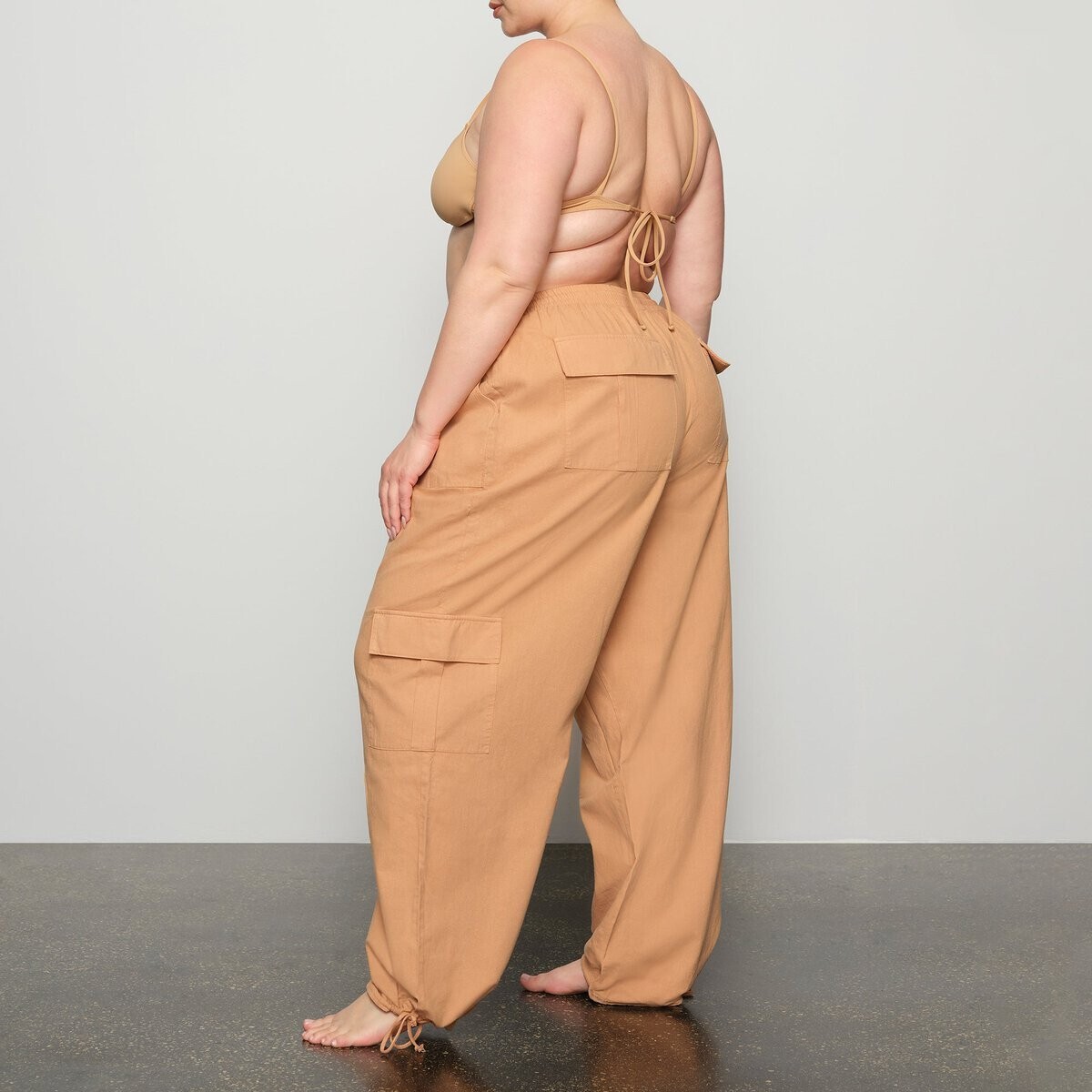 Skims by Kim Kardashian Cover Up Cargo Pants Ochre sz LARGE | eBay
