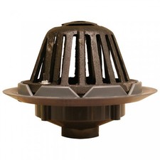 Jones Stephens 4" Roof Drain with Cast Iron Dome PVC