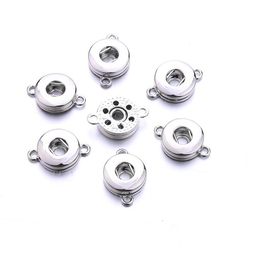 12mm/18mm 10pcs Drill Snap Button Fit Chunk Charm Snap Button Jewelry Making DIY - Picture 17 of 35