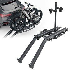 ‎2 EBike Fat Tire Bike Rack W/ Ramp E-Bike Platform for SUV Car Truck Van 200Lbs