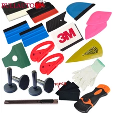 Vinyl Car Wrapping Squeegee Kit 3M Felt Scraper Magnets Razor Professional