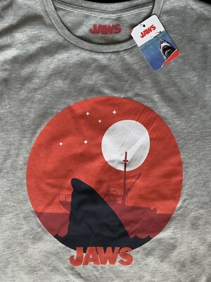 JAWS Collector T-Shirt / Tshirt Les Dents de la mer / Steven Spielberg / Grau S