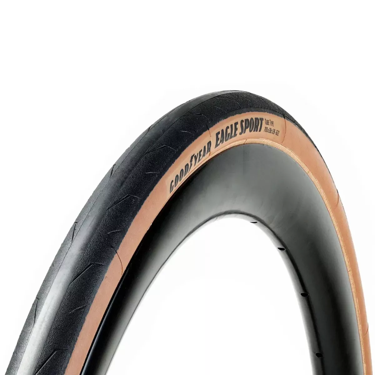 Goodyear Eagle Sport Road Bike Tyre 700 x 30 Folding Tan 700x30c