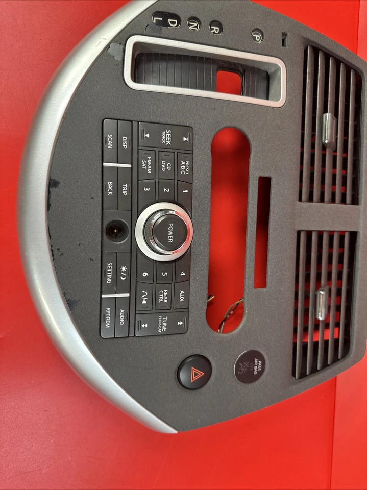 2007 2008 2009 NISSAN QUEST Climate A/C Radio Control Dash Console Bezel Trim - Image 4 of 4