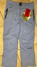 NWT Women  s Teens Spyder Snow Pants Large 12 Periwinkle Blue Waterproof 150