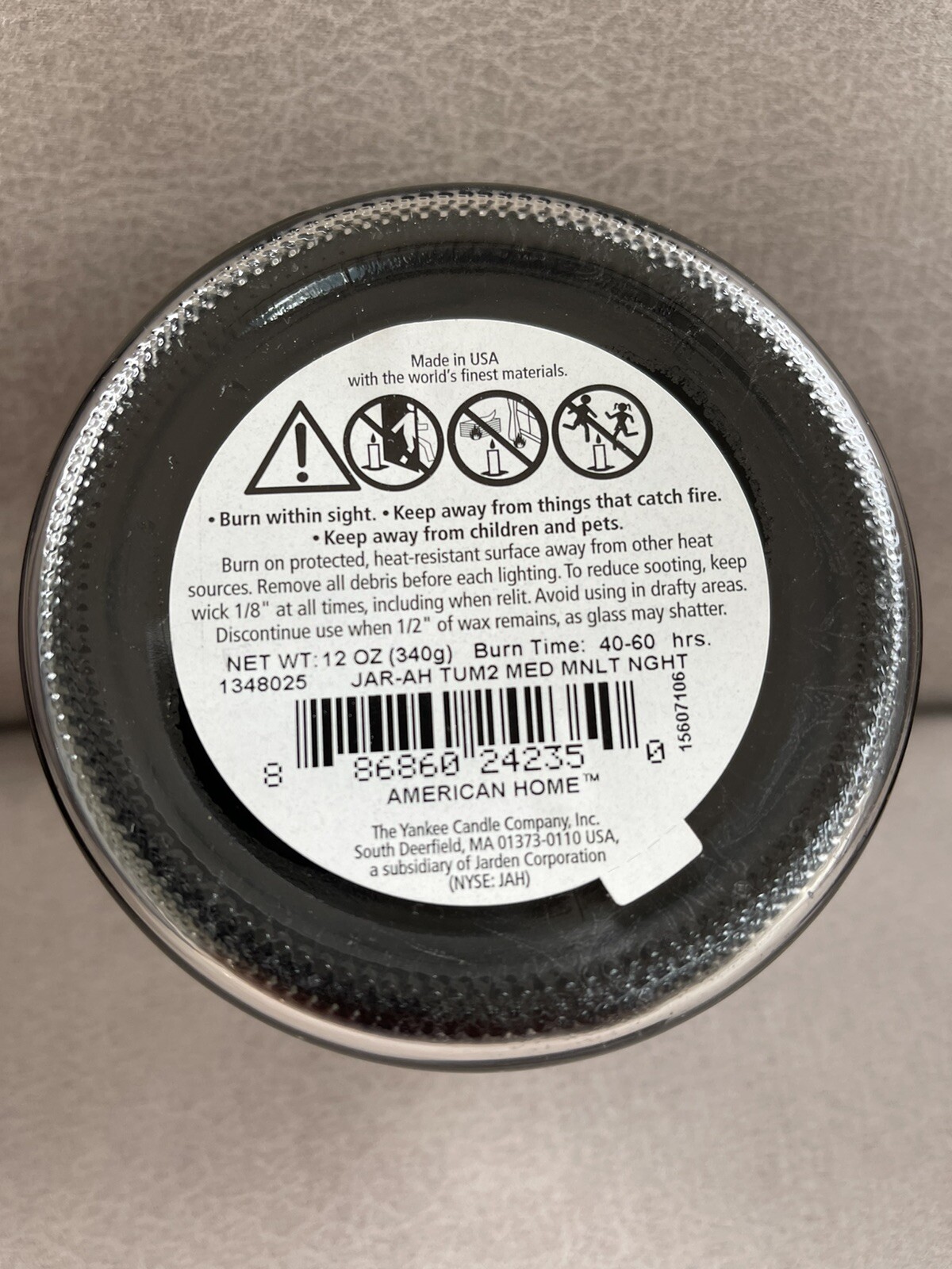 American Home By Yankee Candle 12 oz. Moonlit Night Two Wick Glass Jar