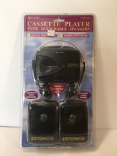 Lenox Sound Cassette Player with Detachable Speakers 899 NOS