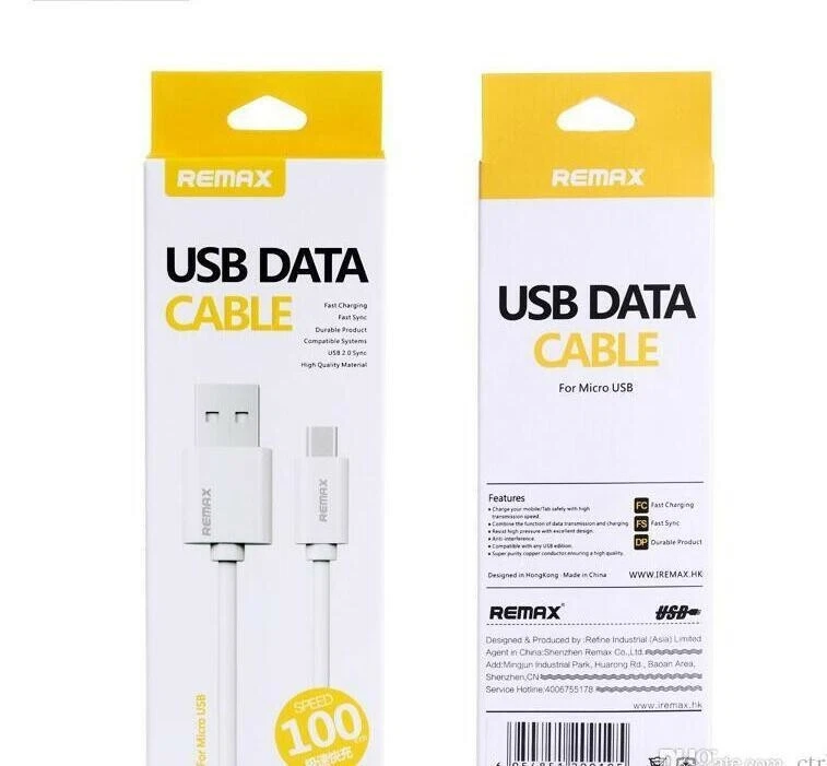 Type-c Remax Fast speed Charging data Cable Micro USB for Samsung HTC Huawei - Image 2 of 2