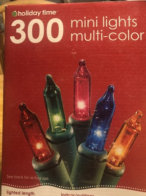 Holiday Time 300ct Multi-color Mini Lights String Christmas 2pack for sale  online | eBay