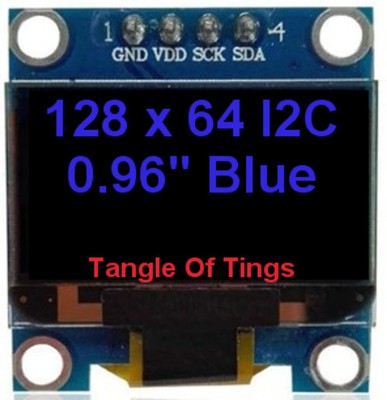 1,3 pollici Arduino OLED display 128x64 sh1106 i2c IIC Twi bianco Raspberry Pi