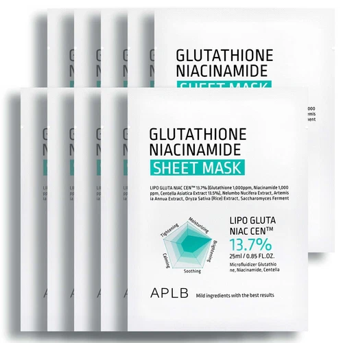 [ APLB ] Glutathione Niacinamide Sheet Mask 25ml 10ea