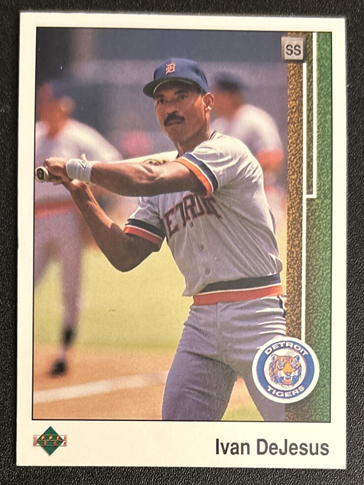 1989 Upper Deck Ivan DeJesus Baseball Card 355 Tigers Shortstop VGEX O/C eBay