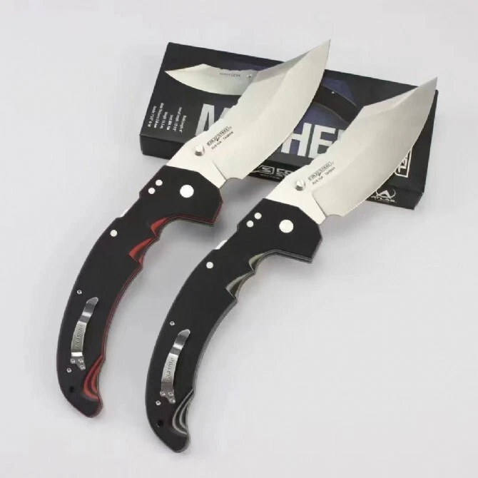 13" New Large S35VN Blade Nylon Fiberglass Handle Survival Folding Knife DF06 - Image 3 of 4