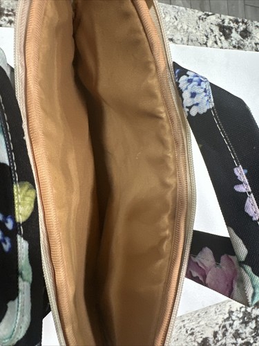 Dachee Laptop Umhängetasche Messenger Bag schwarz Pfingstrosenmuster wasserdicht - Bild 8 von 10