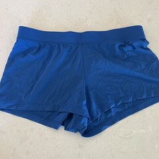 Lands' End Women's Swim Shorts Bottoms Size S 6-8 Royal Blue No Pockets EUC