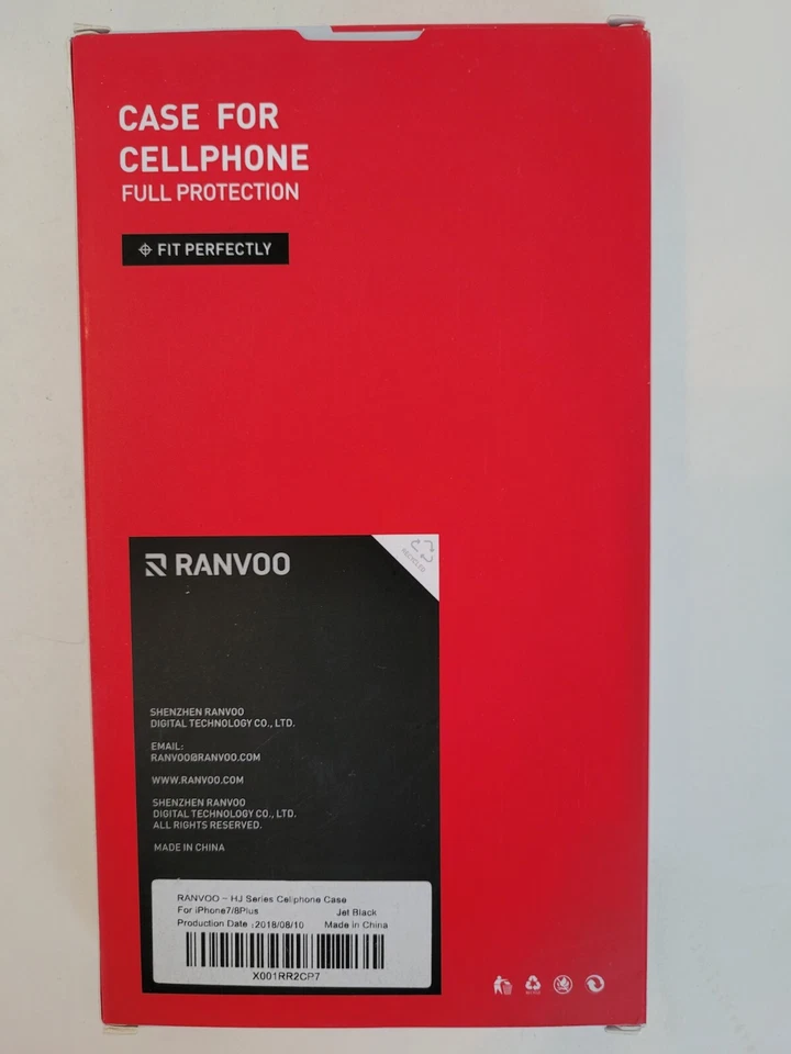 NUEVA EN CAJA RANVOO iPhone 7/8 Plus Funda Negro Jet Foto 2 de 2