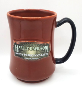 Harley Davidson  Coffee Cup Mug Brown an Black 16oz