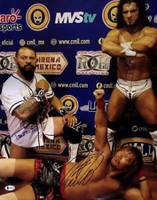 Tetsuya Naito Rush El Terrible Signed 16x20 Photo BAS COA New Japan Pro CMLL ROH