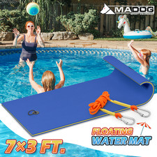 7x3 ft Floating Water Pad Tear-Resistant Lounge Bed 3-Layer XPE Foam Float Mat