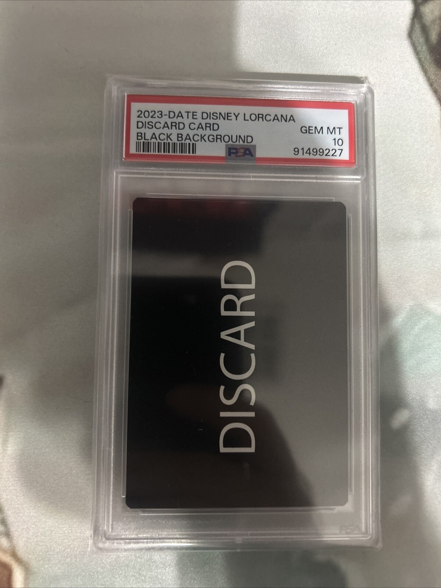 PSA10 初版　lorcana DISCARD エラーカード　希少　ロルカナ 2023 Disney Lorcana Discard Error Card PSA 10 GEM MINT Black