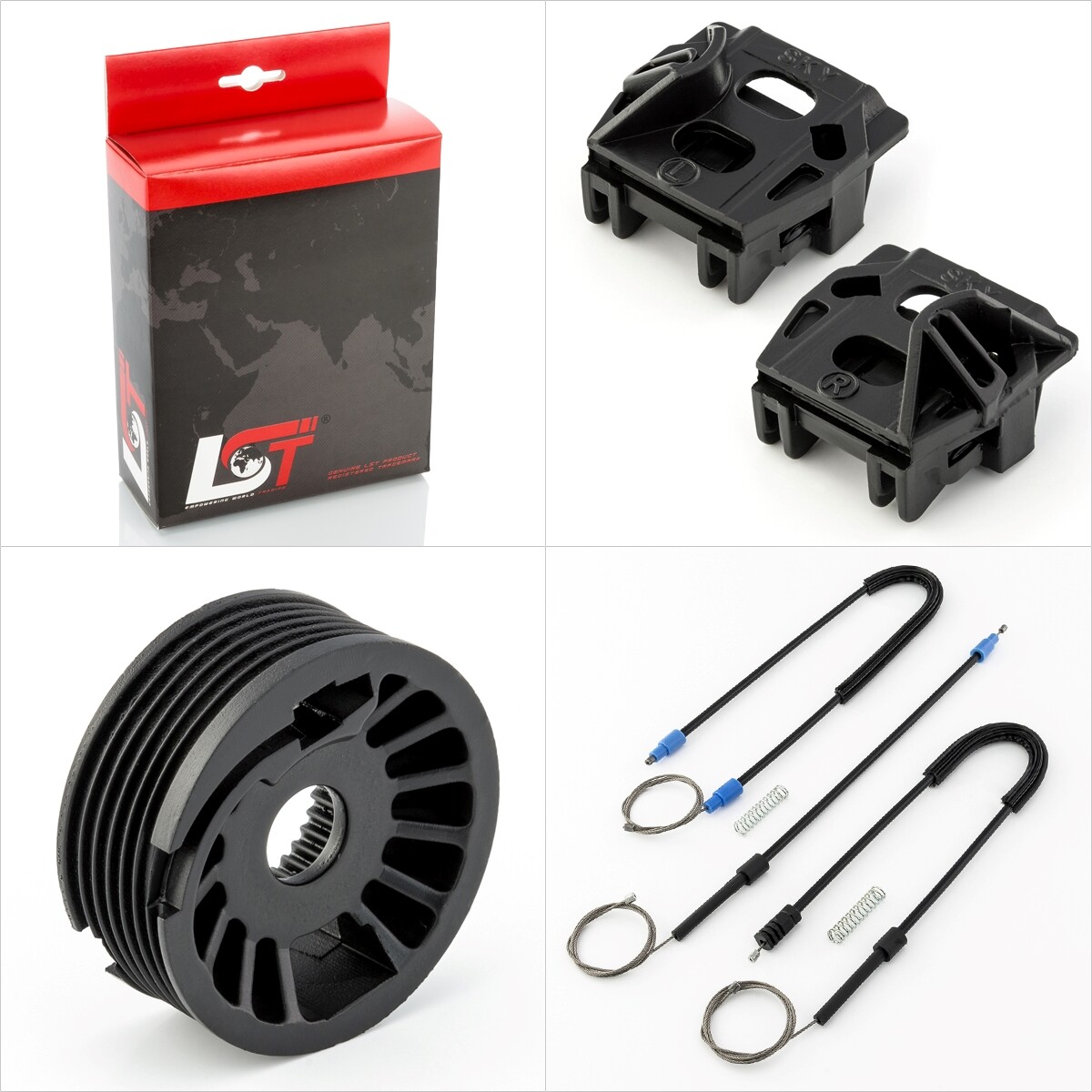 Window lifter repair kit set front left or right for PEUGEOT 607 type 9